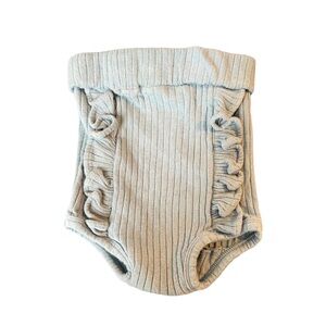 Kate Quinn Ribbed Ruffled Baby Bloomers